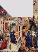 BROEDERLAM, Melchior The Annunciation and the Visitation d china oil painting reproduction